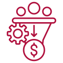 Chief revenue officer icon.