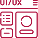 UI design illustration showcasing UX and UI interface elements.